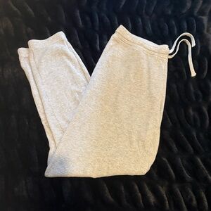 Aritzia TNA Heather Grey Waffle Pants